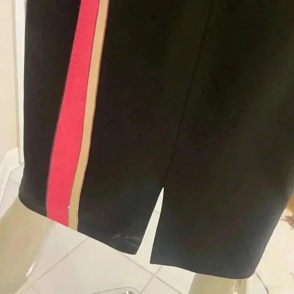 ST.John Cavier multi gorgeous dress,new with a tag black, pink & cream stripes - Picture 6 of 16